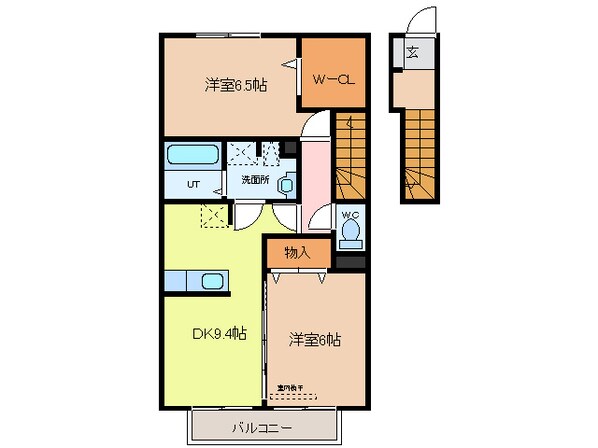 森上駅 徒歩4分 1階の物件間取画像